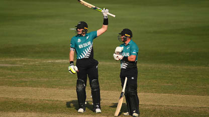 Martin Guptill belts six to raise fifty in style