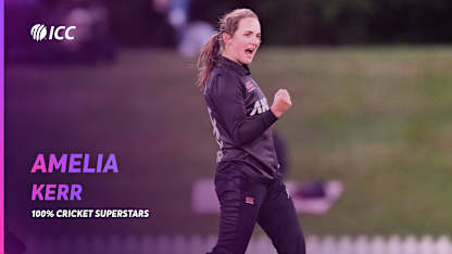 Amelia Kerr | New Zealand’s all-round talisman | 100% Cricket Superstars
