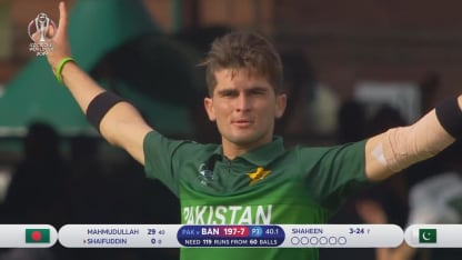 CWC19: PAK v BAN - Shaheen Afridi takes 6/35