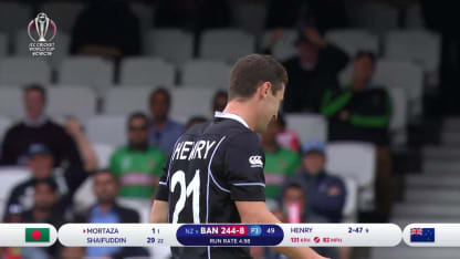 CWC19: BAN v NZ - Matt Henry bowling highlights