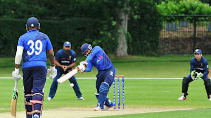 190615 18 Manpreet Singh is beaten outside off stump by a delivery from Junaid Sheikh