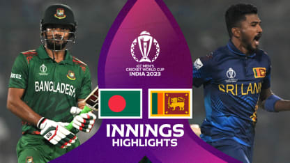 Bangladesh survived a late collapse to complete run-chase | CWC23