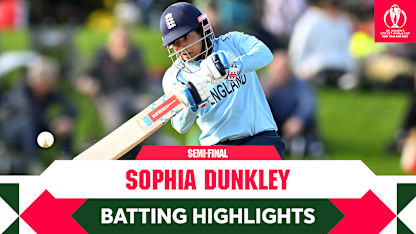 Highlights: Sophia Dunkley scores a swift 60