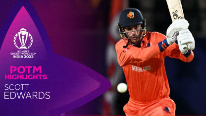 Edwards' steely knock guides Netherlands toward famous victory | POTM Highlights | CWC23