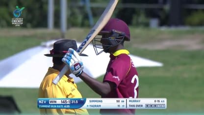 Keagan Simmons' 92* v New Zealand U19CWC