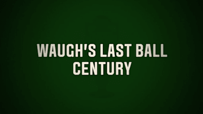 Ashes Moments: Waugh's last ball century