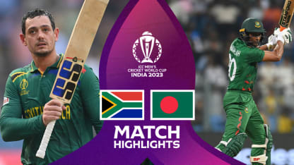 De Kock dazzles as South Africa crush Bangladesh | Match Highlights | CWC23