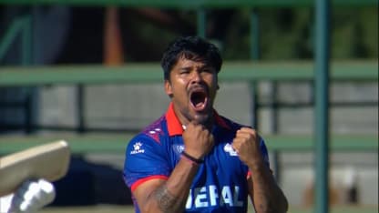 Kushal Bhurtel takes stunning catch for Nepal to send Mayers packing | CWC23 Qualifier