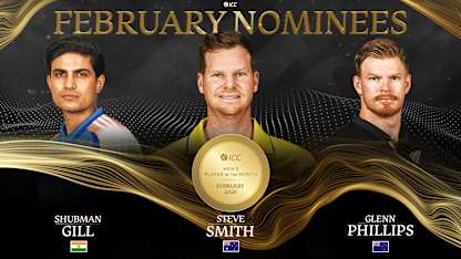 ICC Men’s Player of the Month nominees for February 2025 revealed