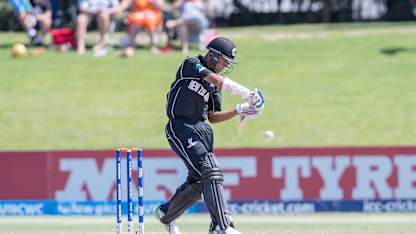 Rachin Ravindra of New Zealand batting