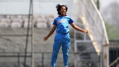 Poonam Yadav was India's star bowler, finishing with figures of 4/30