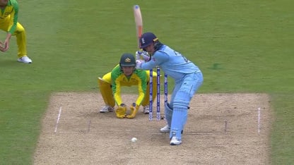 CWC19 SF: AUS v ENG - Roy completes three consecutive sixes with a 101m hit