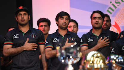 Mohammad Nabi, Asghar Stanikzai and Rashid Khan