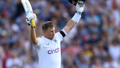 Joe Root ends eight-year wait for Ashes century as England declare on day one