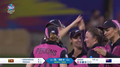 WT20WC: NZ v SL - Hayley Jensen bowling highlights