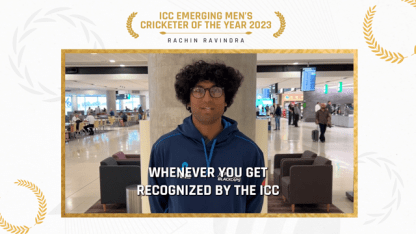 'Whirlwind' 2023 ends with Emerging Cricketer of the Year award for Ravindra