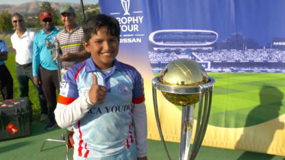 Ten-year-old wonderkid Aryan Chowdhury joins the CWC Trophy Tour, USA