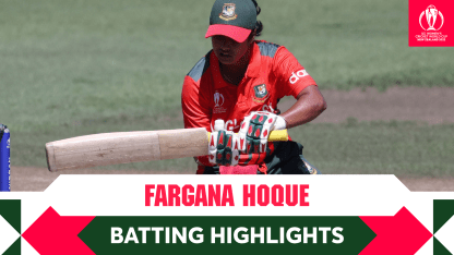 Highlights: Fargana Hoque stars with the bat for Bangladesh