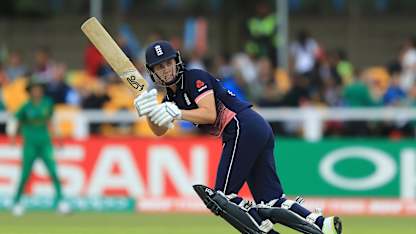 Sciver was the first to reach her century in the 37th over, driving down the ground for a single to become England’s second fastest ODI centurion
