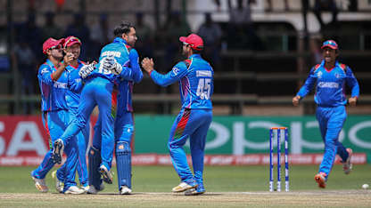 When he trapped Shai Hope lbw, Rashid Khan became the quickest to 100 wickets in ODIs