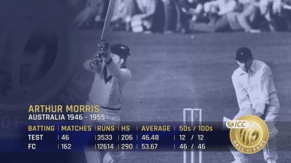 ICC Hall of Fame: Arthur Morris | 'Played alongside Bradman, didn't look a second-rater'