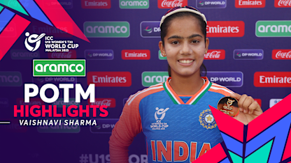 Vaishnavi Sharma's game changing spell | POTM Highlights | U19WC 2025