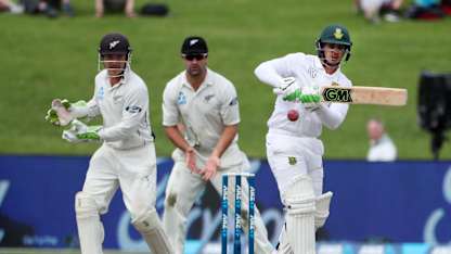 Quinton de Kock frustrated New Zealand with a defiant 90