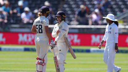 Beaumont, Knight make India toil before late wickets brighten prospects