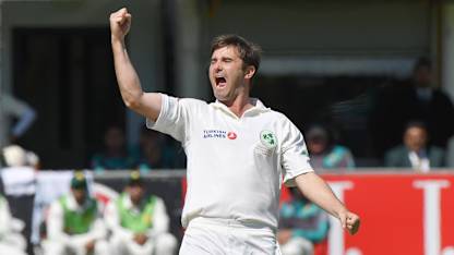 Tim Murtagh claims his first Test wicket