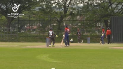 U19 CWC Asia Q Div 1: United Arab Emirates v Nepal – Three of Rishabh Mukherjee's wickets on his way to  figures of 4/64