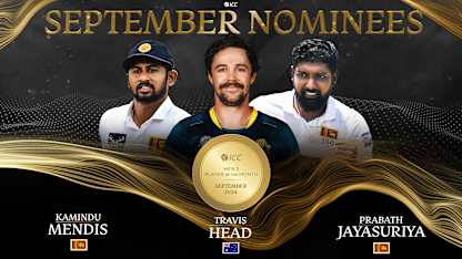 ICC Men’s Player of the Month nominees for September 2024 revealed