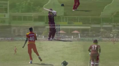 Blessing Muzarabani gets the prized scalp of Chris Gayle