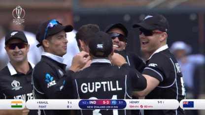 CWC19 SF: IND v NZ – India wickets 