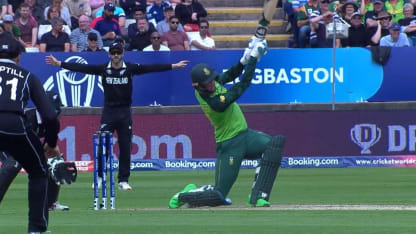 CWC19: NZ v SA - South Africa post 241/6, first innings highlights