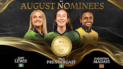 ICC Women’s Player of the Month nominees for August announced