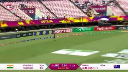 NZ v IND: Jensen takes blinding catch to dismiss Mandhana