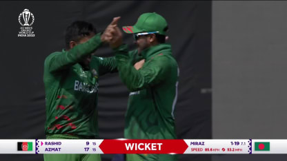 Rashid Khan - Wicket - Bangladesh vs Afghanistan
