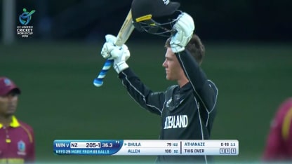 Allen hits 115* in opening win against West Indies