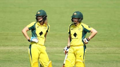 Ellyse Perry and Alex Blackwell