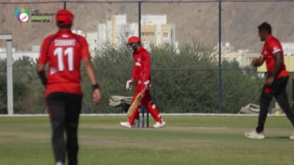WCL Div 3 – Denmark fall of wickets against Singapore