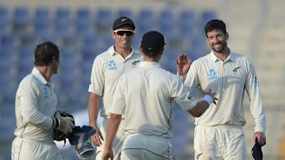 William Somerville took 4/75 in his maiden Test spell to peg Pakistan back
