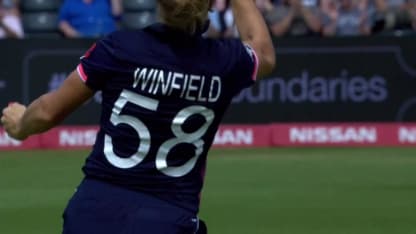 WICKET: Beth Mooney falls to Alex Hartley for 31