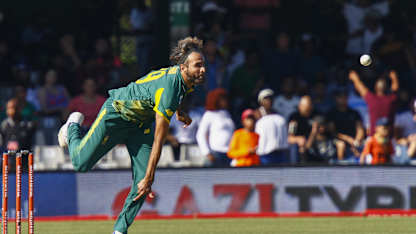 Tahir took 2/23 on his international return