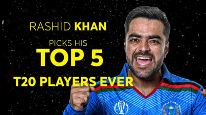 Rashid Khan's top five T20 players
