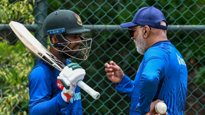 Bangladesh coach and players