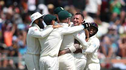 Dale Steyn celebrates a wicket against Pakistan
