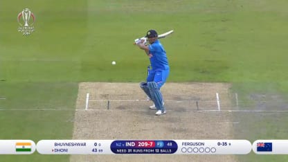 CWC19 SF: IND v NZ – Highlights of Dhoni's 72-ball 50