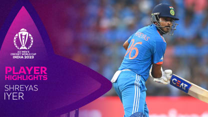 Big-hitting prowess fuels Iyer's 82 | CWC23