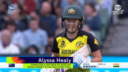 Alyssa Healy completes a hat-trick of sixes | Greatest Moments