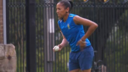 W20WC: At the Nets – Shabnim Ismail steams in